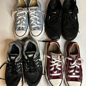 SOLD—Lot of used size 6 shoes- Vans, Converse, Nike